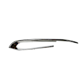 Miniatyrbilde 3 av 5: 1 par dekorativ list for bilfanger (VH+HH) for BMW 5-serie F10 F11 tåkelysramme trim 51117331769 51