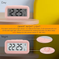 Miniatyrbillede 4 af 5: Digitalt Vækkeur til Soveværelse med Smart Natlys Pink