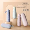 Pikkukuva 3 / 5: CAPSA:n korkealaatuinen 5-osainen aurinko- ja sadevarjo visiiritaskulla naisille Indus rice