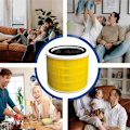 Pikkukuva 3 / 5: Core 300 True HEPA -vaihtosuodattimet LEVOIT Core 300 ja Core 300S Vortex -ilmanpuhdistimille Core 300-RF Keltainen 2 kpl Yellow