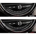 Miniatyrbild 3 av 5: Äkta kolfiber för Mini Cooper F55 F56 Konsol Navigationsskärm Ram Trim