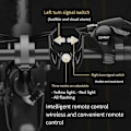 Miniatyrbild 4 av 5: Ny Smart Cykelbelysning Set USB Uppladdningsbar Cykel Blinkers Cykling Lykta Tillbehör LED Bak Lampa Li