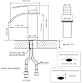 Miniatyrbilde 4 av 5: Moderne baderomskran Elegant fossefall design servantkran messing blandebatteri varmt kaldt vann tilgjengelig G 3/8 krom kran Pd8cc