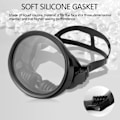 Miniatyrbild 5 av 5: Vidvinkeldykarglasögon 180° Panoramavy Mask + Nässkydd Vuxna B1