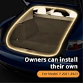 Miniatyrbilde 4 av 5: For Tesla Model Y 2021-2023 Bil LED Lysstripe Fleksibel Bakre Bagasjerom Vanntett Neon Lys Tilbehør