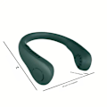Pikkukuva 3 / 5: Supmango Kannettava kaulatuuletin - Mini hiljainen sähkötuuletin USB ladattava L21 Green