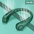 Supmango Bærbar Halsventilator - Mini Støjsvag Elektrisk Ventilator USB Genopladelig L21 Green
