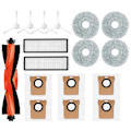 Pikkukuva 1 / 5: Xiaomi Robot Vacuum X20 + / X20 Plus -osien lisätarvikkeet pääsivellin Hepa-suodatin Moppiliina pölypussin vaihto