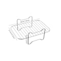 Miniatyrbilde 1 av 5: Dampstativ for Airfryer Steam rack