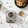 Miniatyrbillede 5 af 5: Maple Digital køkkenvægt i rustfrit stål, hvid, 5 kg/1 g LCD-display 5kg/1g