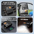 Miniatyrbild 5 av 5: Smart SUP Luftpump, Högt Tryck, Dubbelstegs Intelligent Inflation, Uppladdningsbar, 25psi