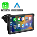 Miniatyrbild 1 av 5: Bil Multimedia Videospelare, Radio med Android, CarPlay, 7 Tum Bärbar Pekskärm, Bluetooth 5.0, med AUX USB only radio