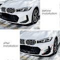 Pikkukuva 2 / 5: Auton etupuskurin sivukanavat Splitter Spoiler Sumuvalon ilmanpoistoaukko BMW G20 G21 LCI M Sport 20 -malliin