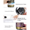 Miniatyrbilde 5 av 5: Eterisk Olje Luftfukter, 100ML, Ultralyd Diffuser, med 7 Farge LED