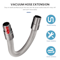Miniatyrbilde 2 av 5: Forlengelsesslange og avtrekkerlås for Dyson - Fleksibel slange og bryterholder for Dyson V15 V11 V10 V8 V7 støvsuger
