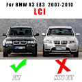 Miniatyrbild 4 av 5: Dimljus Grill Trim Skydd för BMW X3 E83 LCI 2007-2010