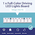 Miniatyrbillede 5 af 5: 8 x WS2812B 5050 RGB Drivende LED Lys Board Strip Indbygget Fuld Farve Til NAZE32 CC3D