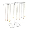 Miniatyrbilde 2 av 5: Øredobbeholder, 144 poser med trebase, displaystativ Storing necklaces-a