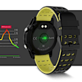 Miniatyrbild 5 av 5: IP68 Vattentät LCD Genomskinlig Skärm GPS Smartklocka N105 Puls Sömn Män Kvinnor Smartwatch för IOS Android black gray