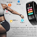 Miniatyrbild 5 av 5: P11 Plus Smart Armband Kroppstemperaturövervakning Smart Armband ECG PPG Smart Klocka Puls Blodtrycksarmband Red