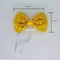 Miniatyrbild 5 av 5: 10 st Blinkande Lysande Paljett Fluga Slips LED Party Ljusande Halsaccessoar Cosplay Bröllop Födelsedag Halloween Jul green tie