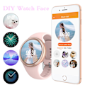 Miniatyrbild 2 av 5: Smartklocka Dam DIY Urtavla J2 Smartwatch Fullskärm För Dam Puls Blodtryck IP68 Vattentät Android iOS Silver