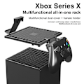 Miniatyrbild 4 av 5: Dammskydd för Xbox Series X Konsol med Hörlurskrokar Spelkontrollhållare Dammsäker för Xbox Series X Tillbehör Headset Hållare