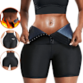 Miniatyrbild 1 av 5: Svett Sauna Byxor Kroppsformare Viktminskning Slimmande Byxor Midjetränare Shapewear Mage Varma Termo Svett Leggings Fitness Träning L