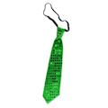 Miniatyrbild 1 av 5: 10 st Blinkande Lysande Paljett Fluga Slips LED Party Ljusande Halsaccessoar Cosplay Bröllop Födelsedag Halloween Jul green tie