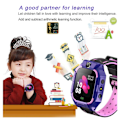 Miniatyrbild 4 av 5: Z6 Barn SOS Smart Klocka IP67 Vattentät SIM-kort Barnklocka GPS Tracker Anti-förlorad Smart Armband För IOS Android PK Q12 Q50 Red
