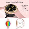 Miniatyrbild 5 av 5: Smartklocka Dam DIY Urtavla J2 Smartwatch Fullskärm För Dam Puls Blodtryck IP68 Vattentät Android iOS Silver