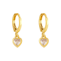 Pikkukuva 3 / 5: Korvakorut Vintage Zirkoni Heart Stud Muotikorut Ac9819 Rose