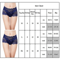 Miniatyrbilde 2 av 2: Dame blonder franske truser Boxershorts Undertøy Gray XL