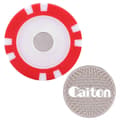 CAITON Golf Poker Chip Tålig ABS Bollmarkör Golfpresent Röd