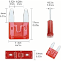 Miniatyrbilde 5 av 5: 150 stk Mini bilsikring +150 stk mellomstore bilsikringer - 11 autosikringer spesifikasjoner: 2A 3A 5A 7.5A 10A 15A 20A 25A 30A 35A 40A,