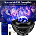 Miniatyrbilde 4 av 5: Starry Sky-projektor, roterende nattlys Starry LED-projektor med 21 moduser og fjernkontroll og timer og høyttaler og bluetooth, Ga