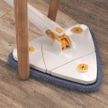 Miniatyrbilde 3 av 5: 360 graders roterende multifunksjonell rengjøringsmoppe White 1PC Fiber cloth