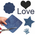 Miniatyrbillede 5 af 5: 25 stykker Iron-On Patches i 5 farver Bomuld Iron-On Patch Denim Patches Jeans Patches Reparationssæt Sæt Iron-on Patches (5