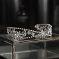 Miniatyrbilde 4 av 5: Glitrende blomsterblader Pannebånd Håndlaget Zircon Ballett Hodeplagg Brudekrone Hårbøylehår