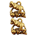 Miniatyrbillede 3 af 3: 2stk Monkey Modeling Pynt gør det selv nøglering vedhæng Unikt messinghåndværk
