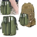 Miniatyrbillede 5 af 5: Taktisk taljetaske nylon army green
