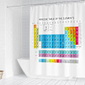 Miniatyrbild 3 av 5: Periodiska tabell Vattentät polyester duschdraperi Table 2 150cmx180cm