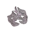 Miniatyrbilde 1 av 5: Kvinner Ring Blader Rhinestones Smykker Elegant Bright Luster Ring For Party US 10