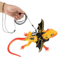 Miniatyrbild 1 av 5: Husdjurssele, 3 läderbearded Dragon Lizard Harness Hängmatta Set Justerbar utomhussele koppel för små husdjur Ödla Reptiler