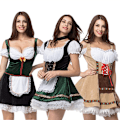 Miniatyrbild 2 av 2: Ny Oktoberfest-klänning för Halloween Maid plus size Oktoberfest-klänning XL