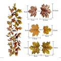 Pikkukuva 2 / 3: Faux Maple Leaf Garland Riippuva Garland Juhlakoristelu