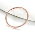 Miniatyrbild 3 av 5: Dammode Slät Tunn Titanstål Band Finger Ring Bröllop Smycken Present Rose Golden Us7