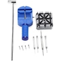 Miniatyrbillede 4 af 4: 11 stk urreparationsværktøjssæt Armbåndsurrem Fastener Remover Hammer 3 Pin Punch Spring Bar Reparationsværktøjssæt