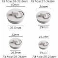 Miniatyrbillede 2 af 5: 6 stk A-type hvid gummi + B-type hvid gummi + C-type hvid gummi + D-type hvid gummi + E-type hvid gummi + F-typ