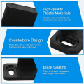 Miniatyrbillede 3 af 5: 6 Stk Plast skydedørsguide 45*20*24mm Gulv skydedørsguide Multifunktiona Heavy Duty Anti-støj Gulvguide Med Skruer Til Skydedøre Ho